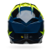 Bell Crosshelm Moto-10 Spherical Sliced - Blauw / Retina